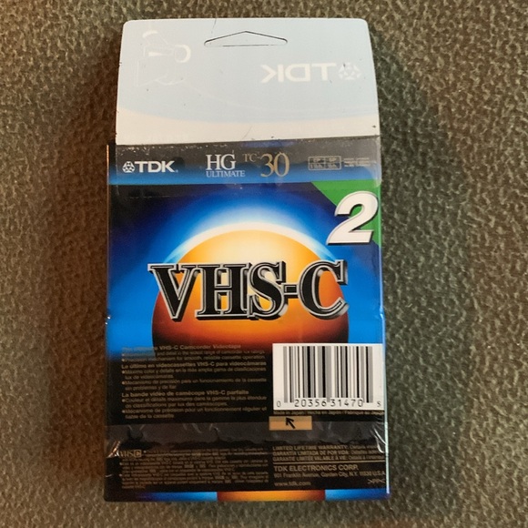 NIP TDJ VHS-C HG ultimate. Pack of 2 camcorder cassettes - Picture 2 of 2